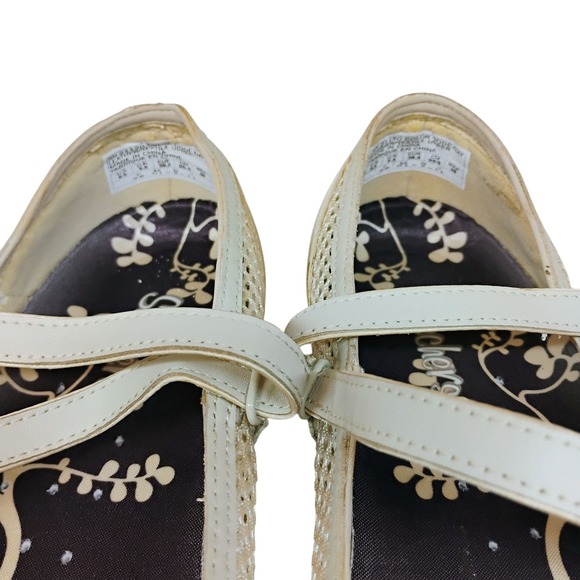 Skechers Shoes Women's Proposal Mary Jane Beige Leather Hook & Loop Size 8.5 - Picture 4 of 11